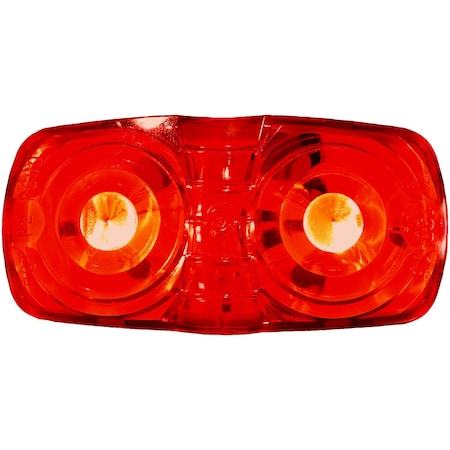 Peterson LED Rectangular 4 Length x 2 Width x 109 Height Red Lens Surface Mount M38R-MV